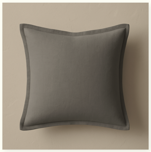 Linen | Cotton Blend Sham With Down Feather Filling