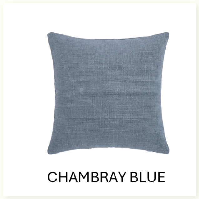 Linen | Cotton Blend Sham With Down Feather Filling