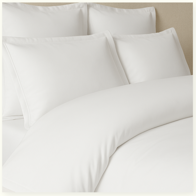 Palm Lane T400 Sateen Weave Solid Duvet Cover Set