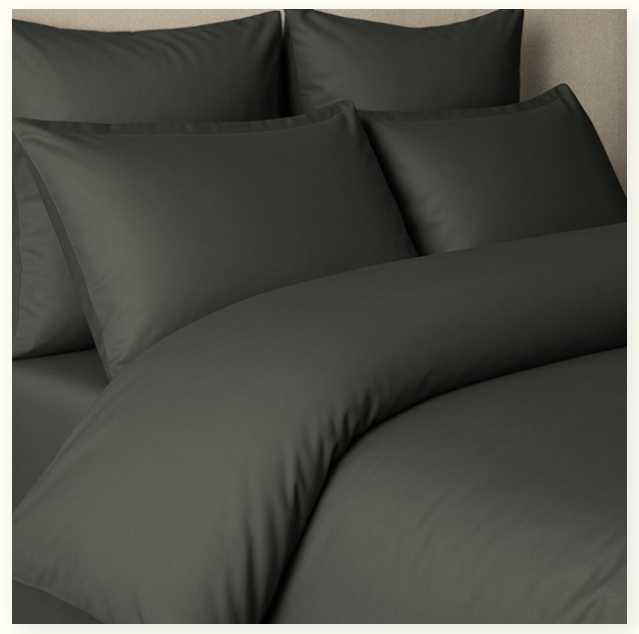Palm Lane T400 Sateen Weave Solid Duvet Cover Set
