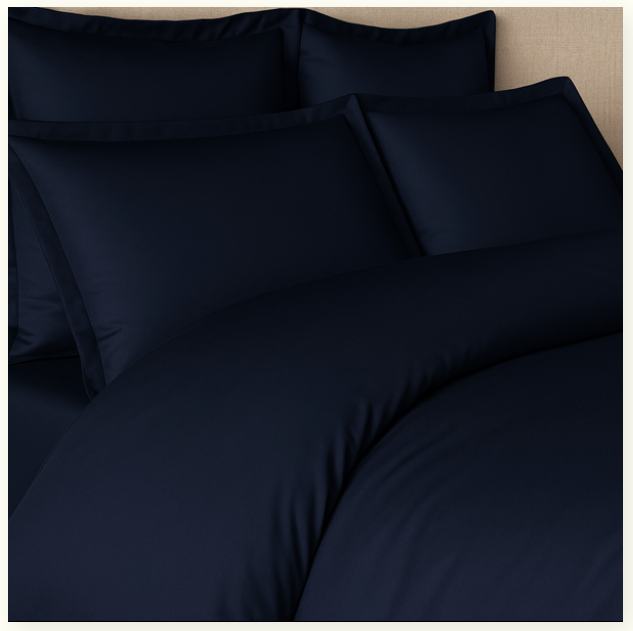 Palm Lane T400 Sateen Weave Solid Duvet Cover Set