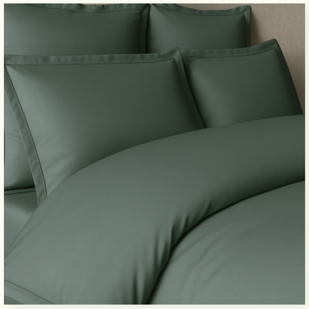 Palm Lane T400 Sateen Weave Solid Duvet Cover Set