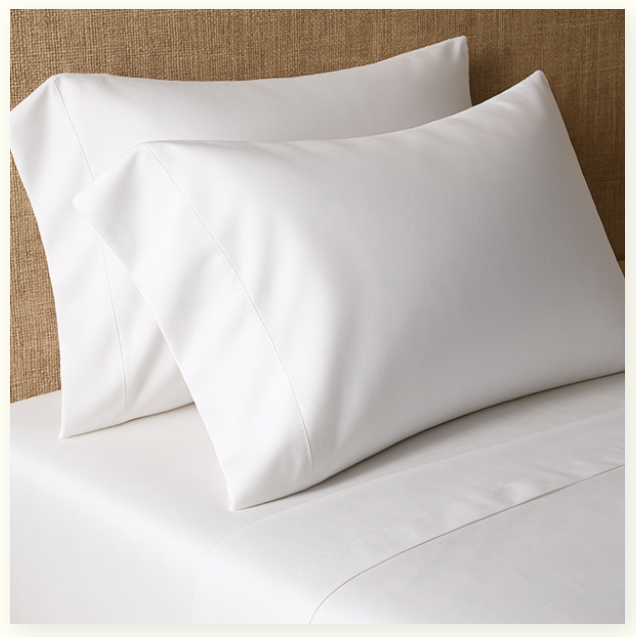 Palm Lane T400 Sateen Weave Solid Pillowcases