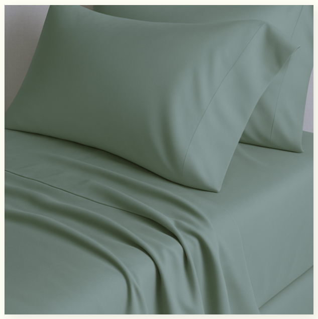 Palm Lane T400 Sateen Weave Solid Sheet Set