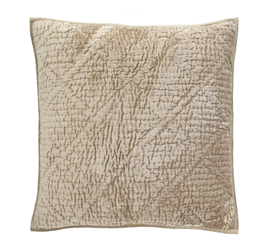 Parisienne Quilted Velvet Sham