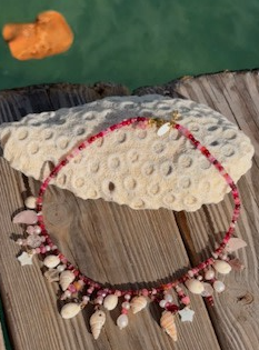 Ruby Treasure Beach Necklace