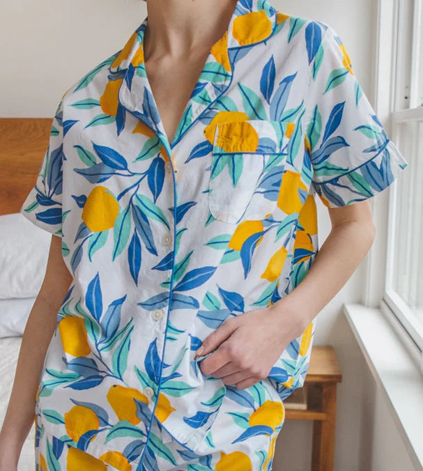 Lemon Zest Short Pajama Set