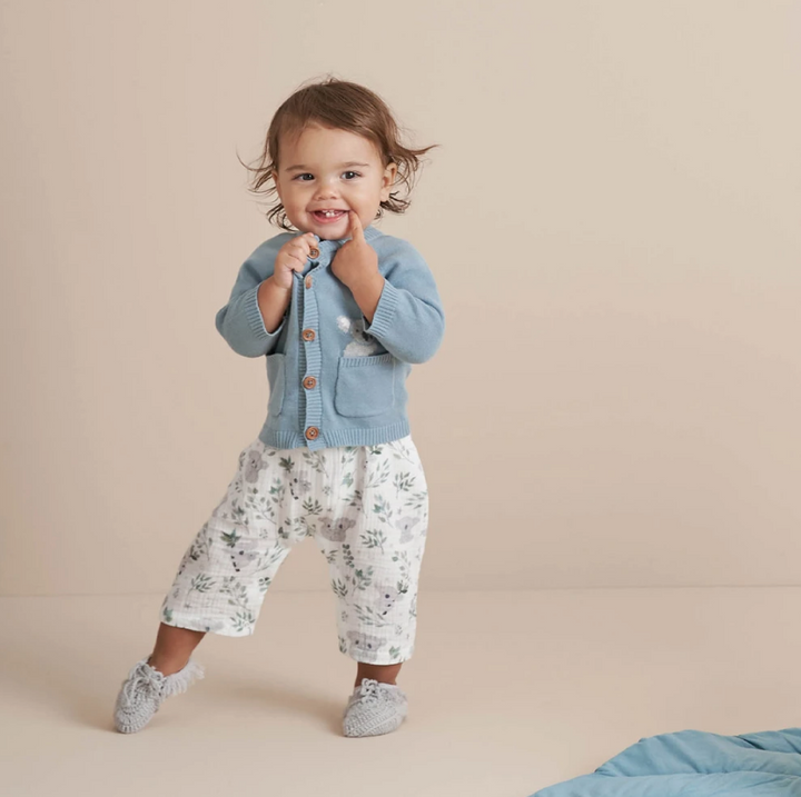 Koala Knit Baby Cardigan