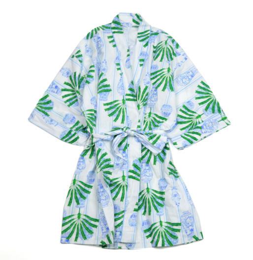 Kimono Robe Ginger Jar Palms
