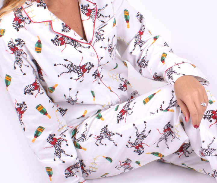 Zebra PJ Set w/ Scrunchie