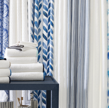 Shower Curtain Waffle White Matelassé