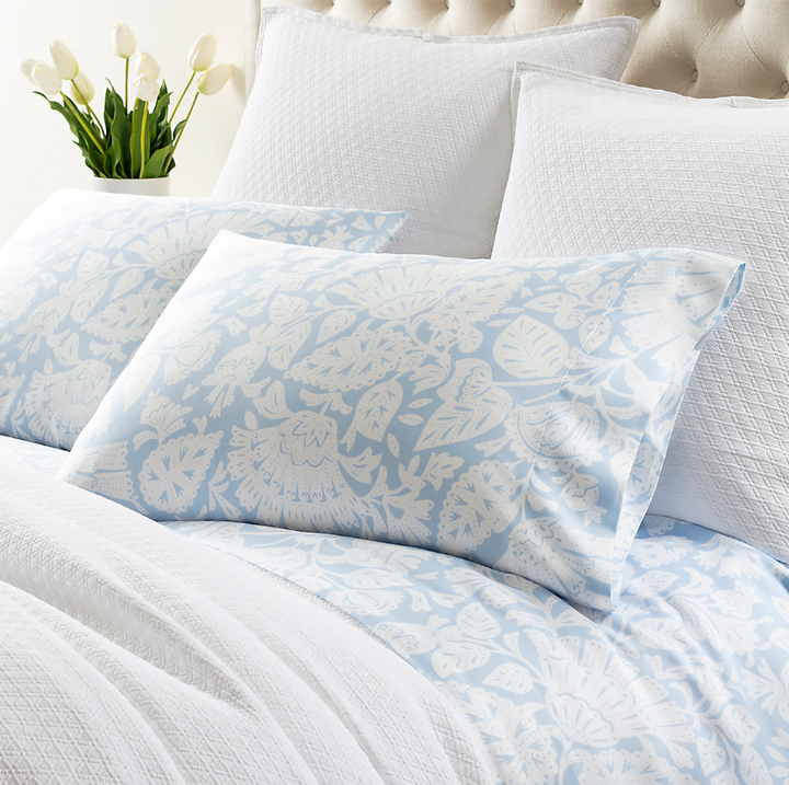 Freya Soft Blue Pillowcases