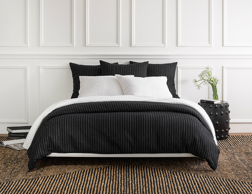 Chalk Stripe Matelassé Sham