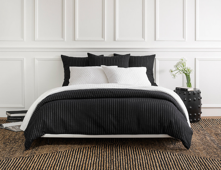 Chalk Stripe Matelassé Sham