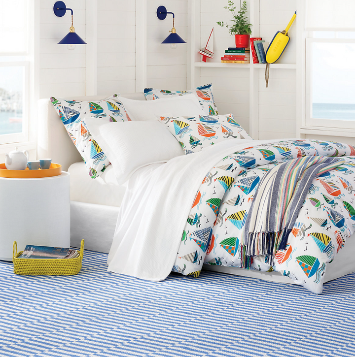 Sailboats Multi Duvet Cover