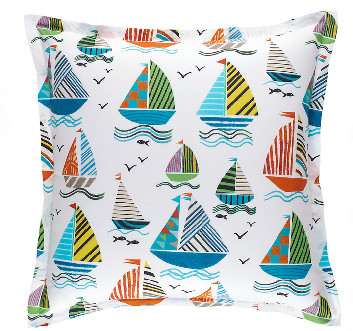 Sailboats Multi Duvet Cover