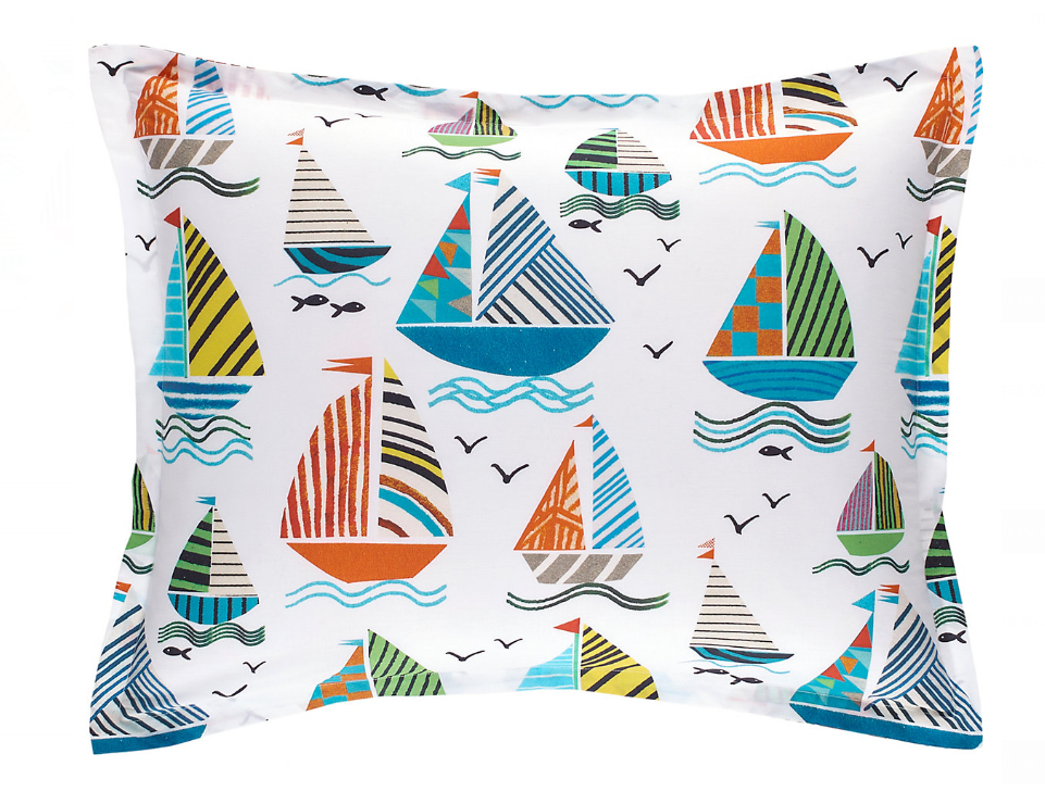Sailboats Multi Duvet Cover