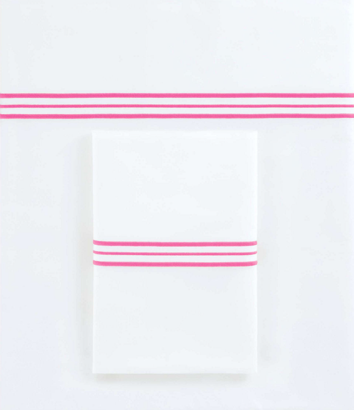 Embroidered Fuschia Sheet Set