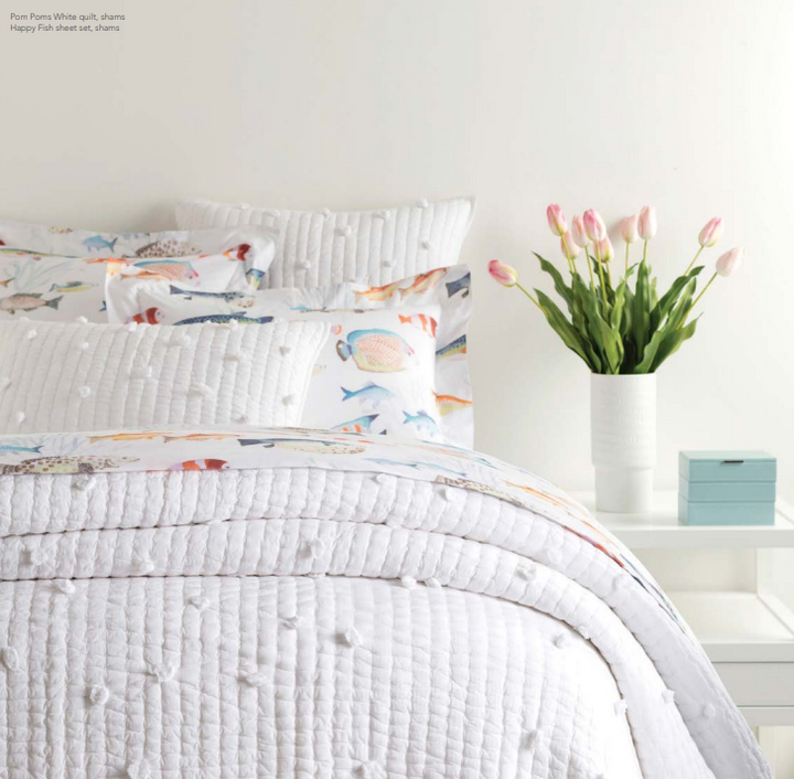 Pom Poms Quilted Sham