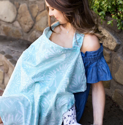 Acapulco Nursing Cover and Matching Contoured Burp Clothes
