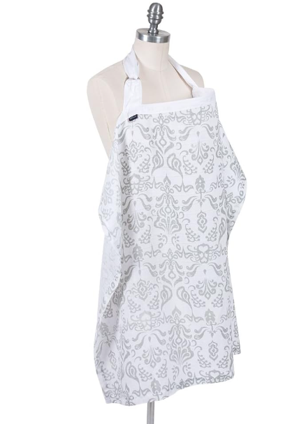 Atherton Muslin Nursing Cover and Matching Contoured Burp Clothes