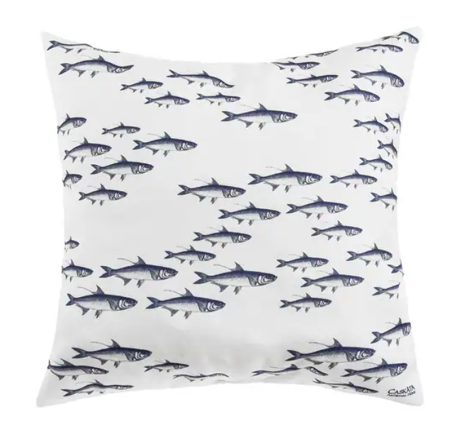 School Of Fish Decorative Pillow