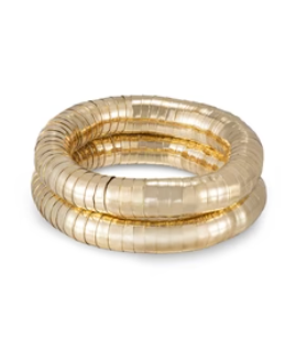 Liquid Gold Stretch 18K Bracelet Set