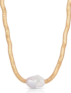 Liquid Gold and Pearl 18K Choker