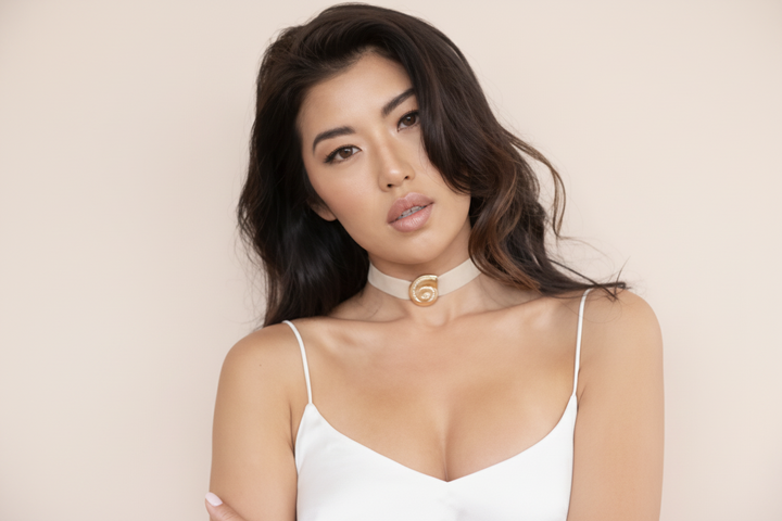 Nautilus Shell Velvet 18K Choker