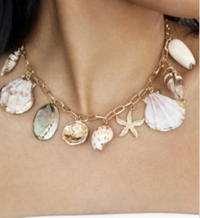 Private Island Assorted Shell 18K Necklace