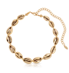 Cowrie Shell 18K Necklace