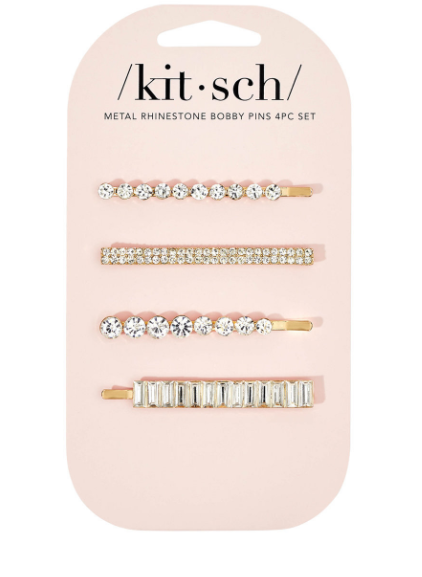 Metal Rhinestone Assorted Bobby Pins