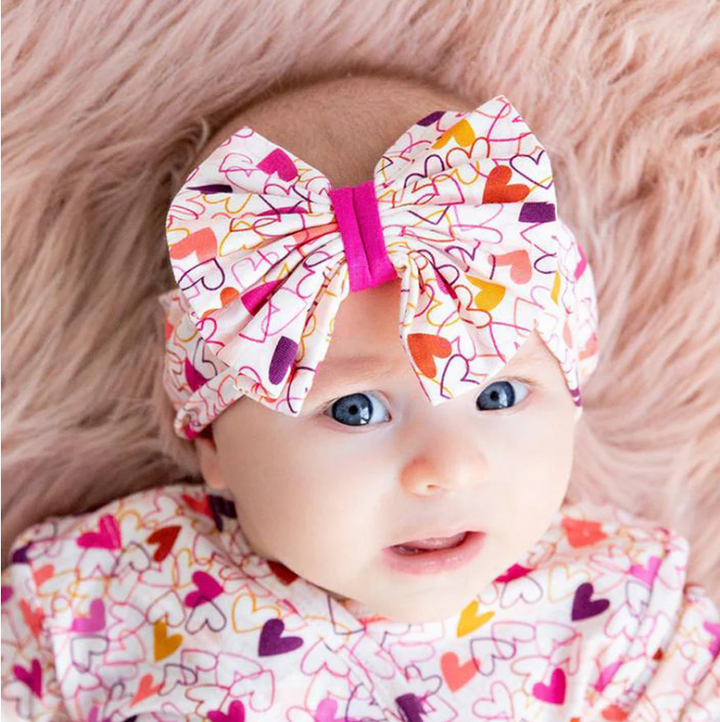 Very Berry Solid Heart to Heart Headband