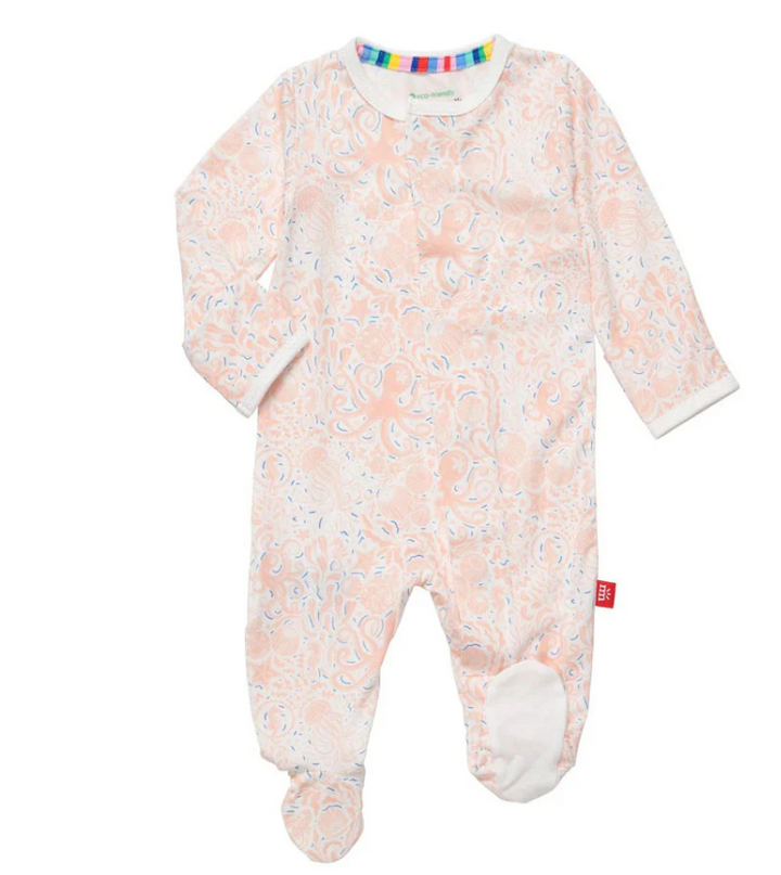 Seas The Day Pink Modal Magnetic Footie