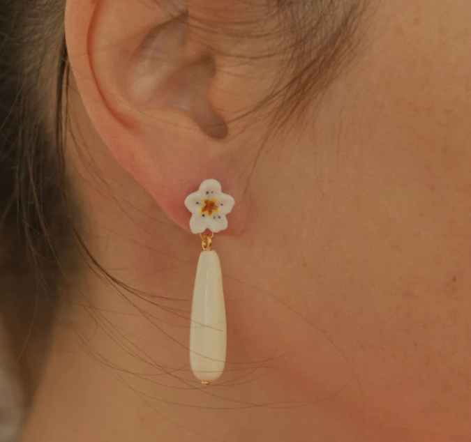 Harvest Time Ivory Drop Earrings