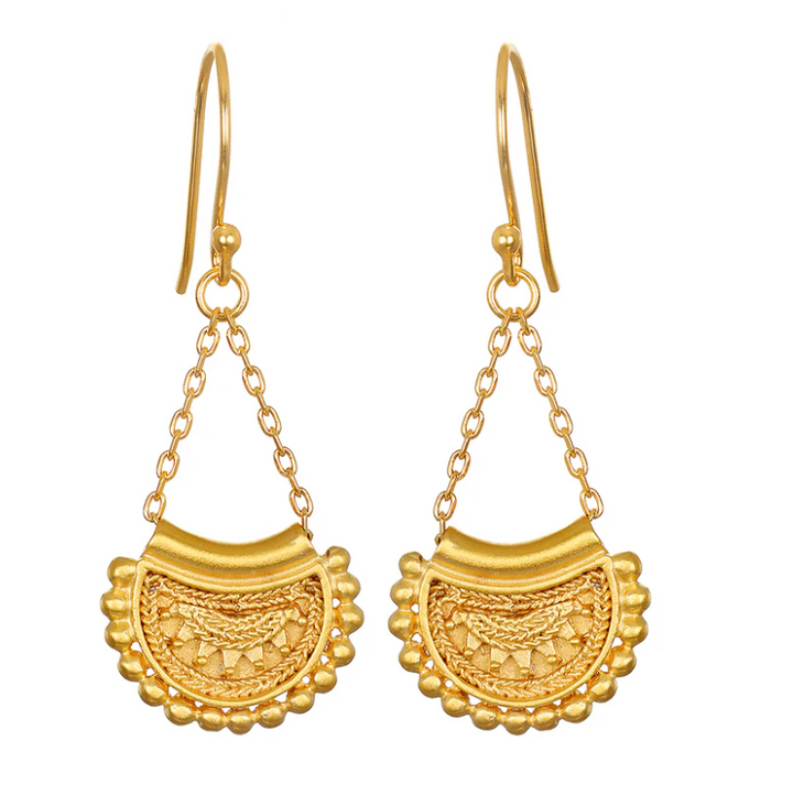 Linear Mandala Earring