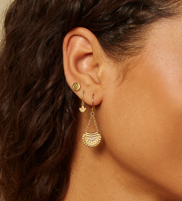 Linear Mandala Earring