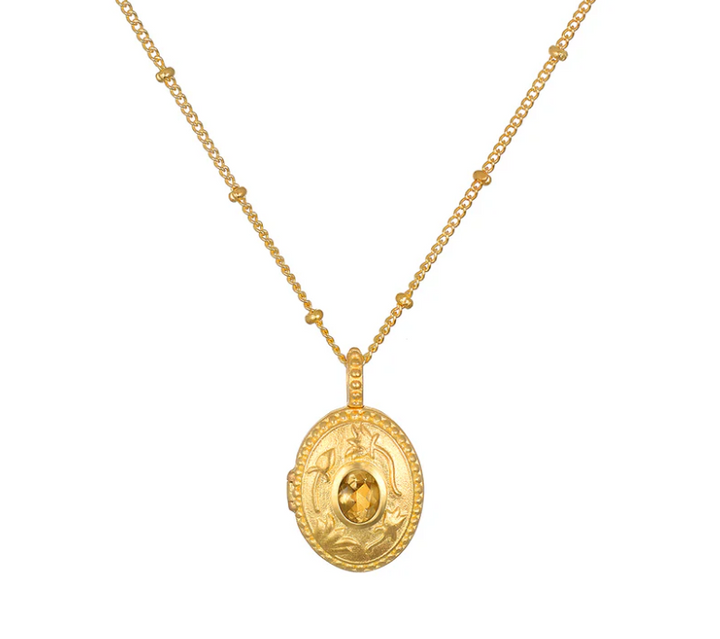 Birthstone Locket Necklace