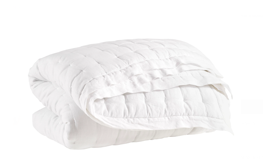 Lush Linen Puff Coverlet