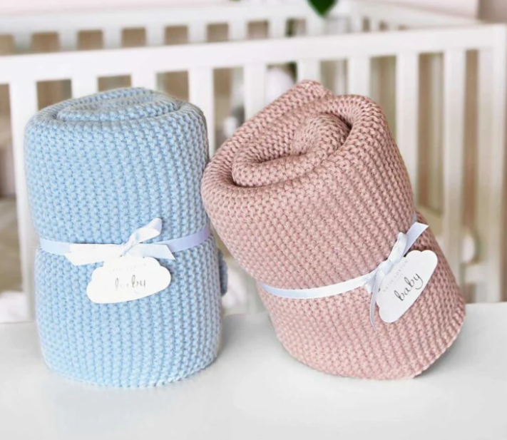 Cotton Knit Baby Blanket