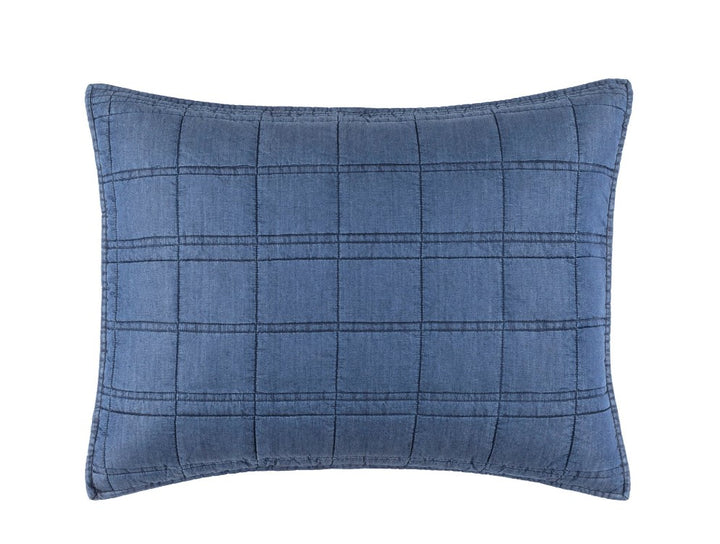 Atlas Denim Quilted Sham