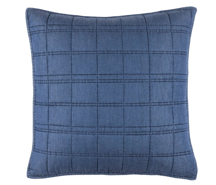 Atlas Denim Quilted Sham