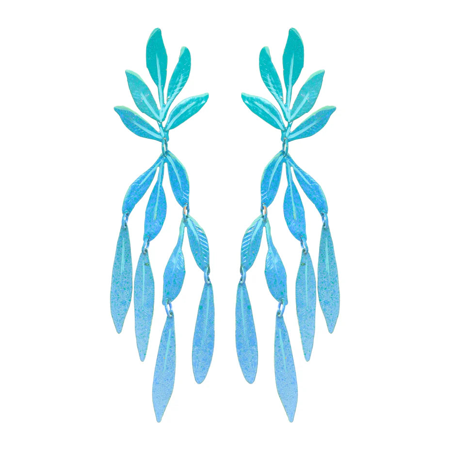 Blue Sea Forest Earrings