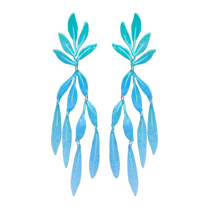 Blue Sea Forest Earrings