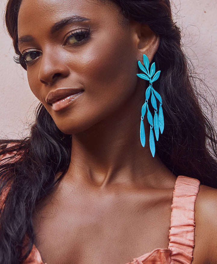 Blue Sea Forest Earrings