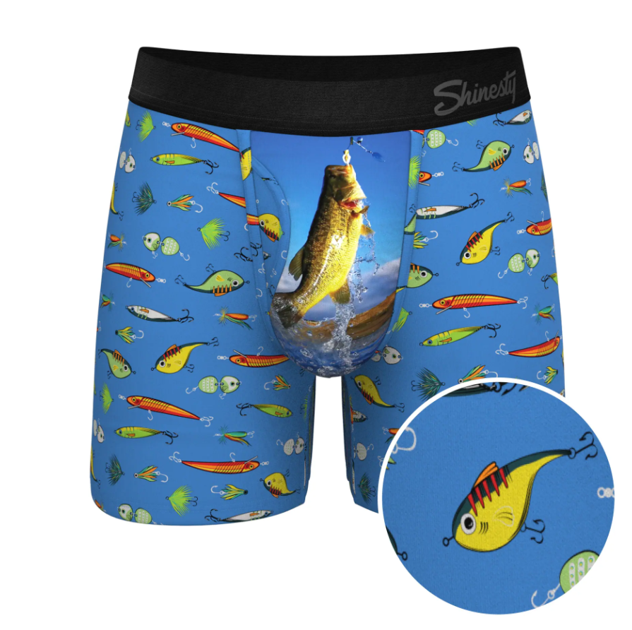 The Bait And Tackle / Bass Ball Hammock Pouch Underwear With Fly