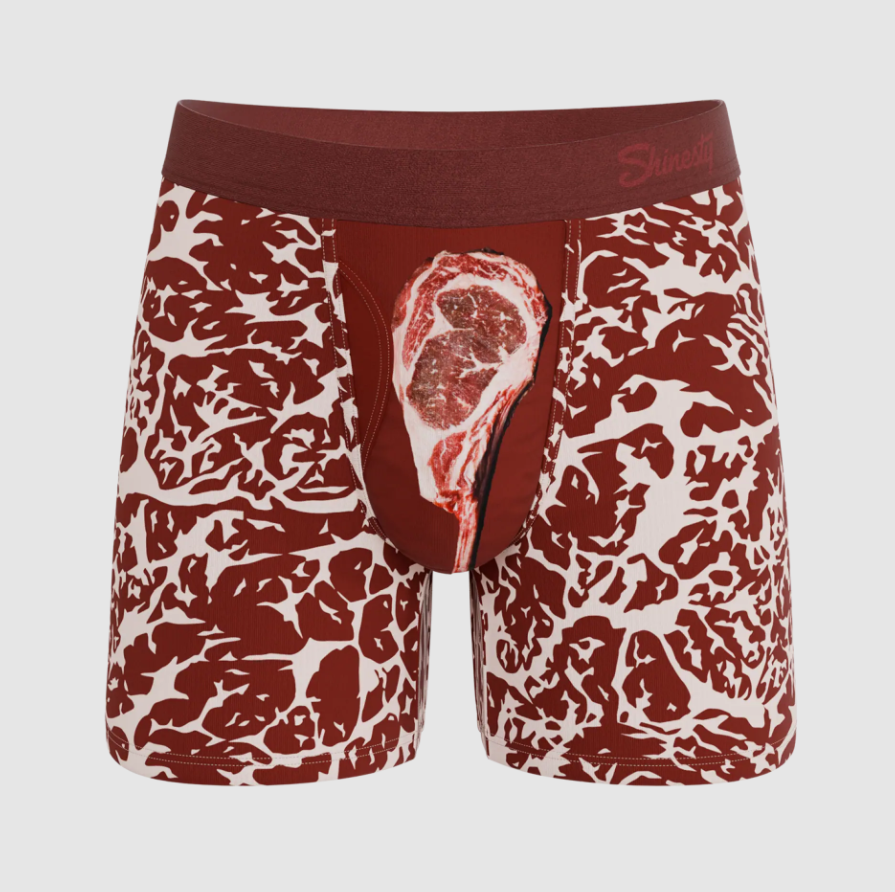 The Tomahawk/ Marbled Meat Ball Hammock Pouch Underwear With Fly
