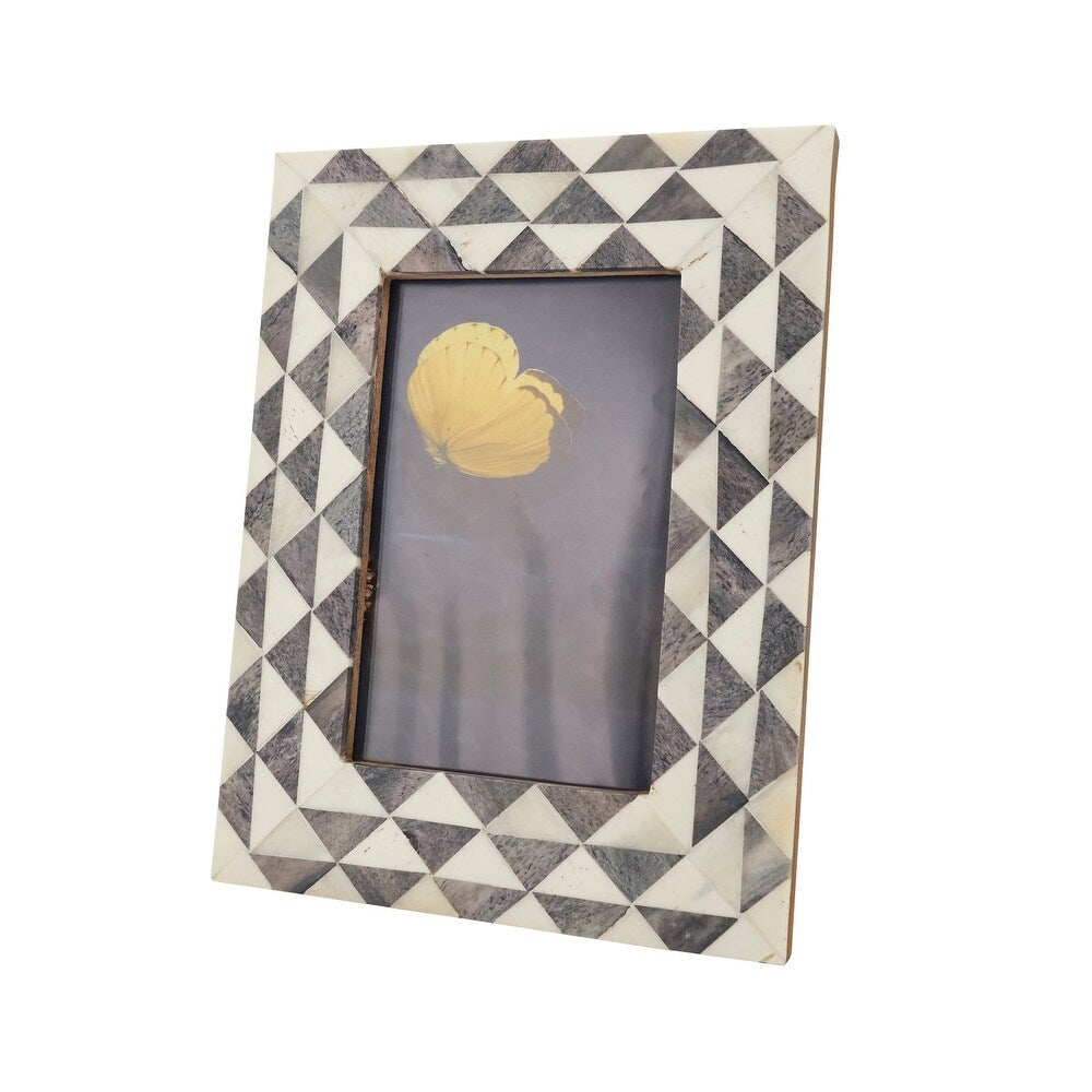 Geometric Grey Photo Frame