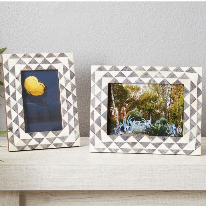 Geometric Grey Photo Frame