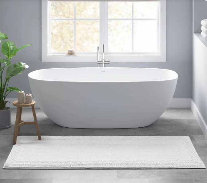 Splendor 100% Cotton Tufted Reversible Bath Rug